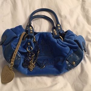 Juicy Couture Blue Velvet Handbag